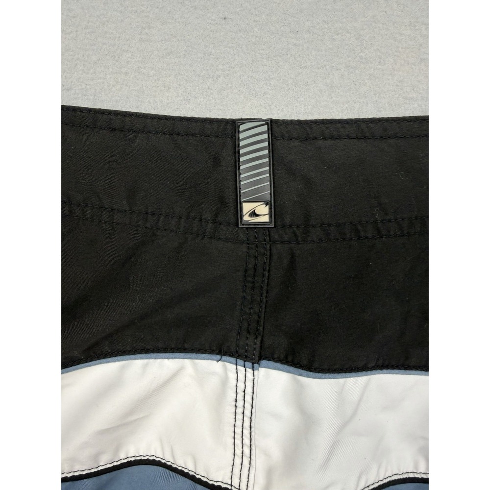 VTG Y2K 2000s O'Neil Boardshorts Script Surfwear White/Blue  Mens 40-41 - Picture 11 of 16